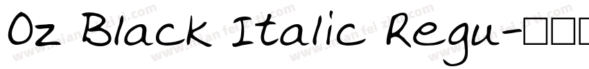 Oz Black Italic Regu字体转换